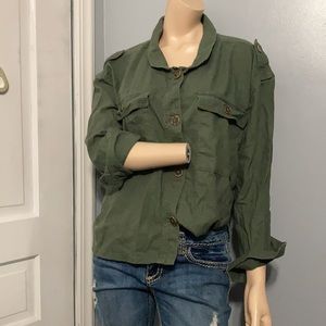 ⭐️Time Tru Camouflage Blouse Sz XL⭐️